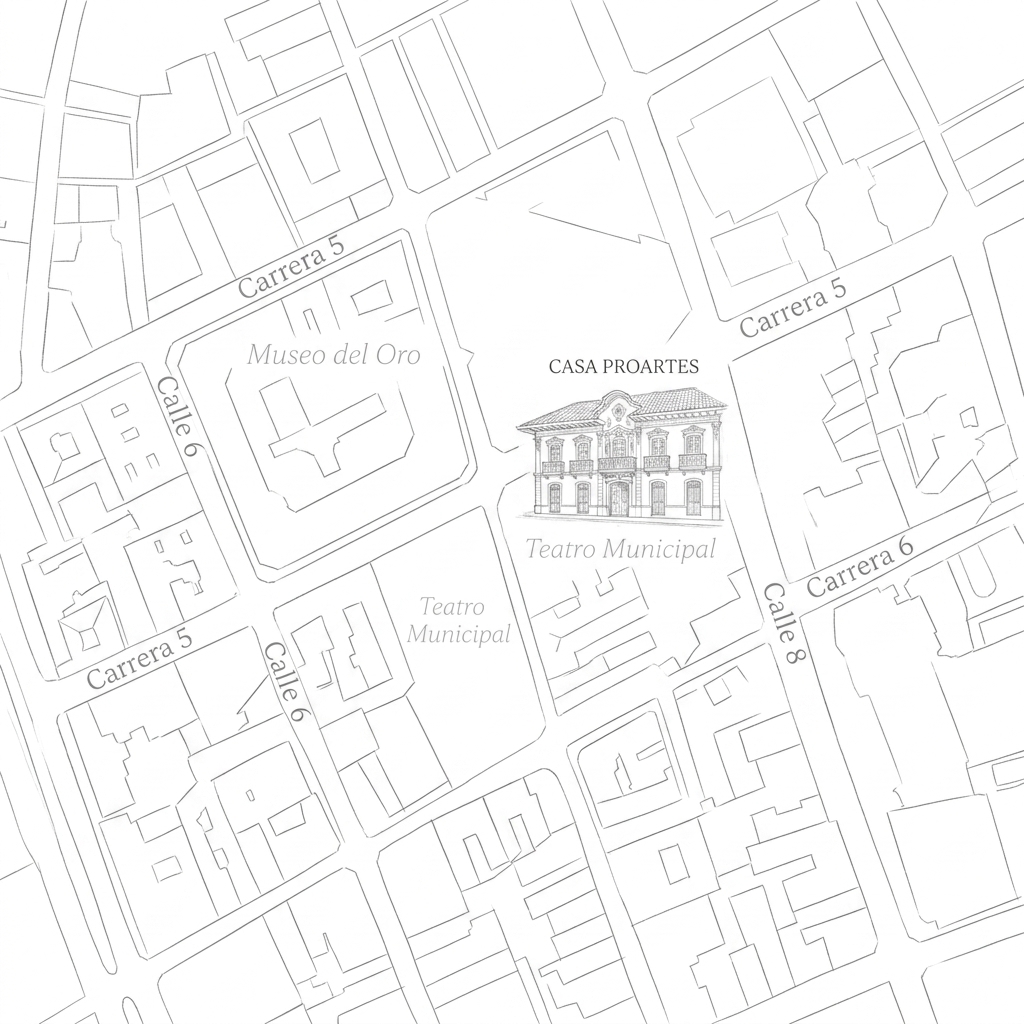 Mapa ilustrado de Cali